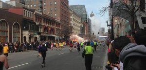 This image was taken by Twitter user boston_to_a_T and shows the moment of the explosion from a distance.